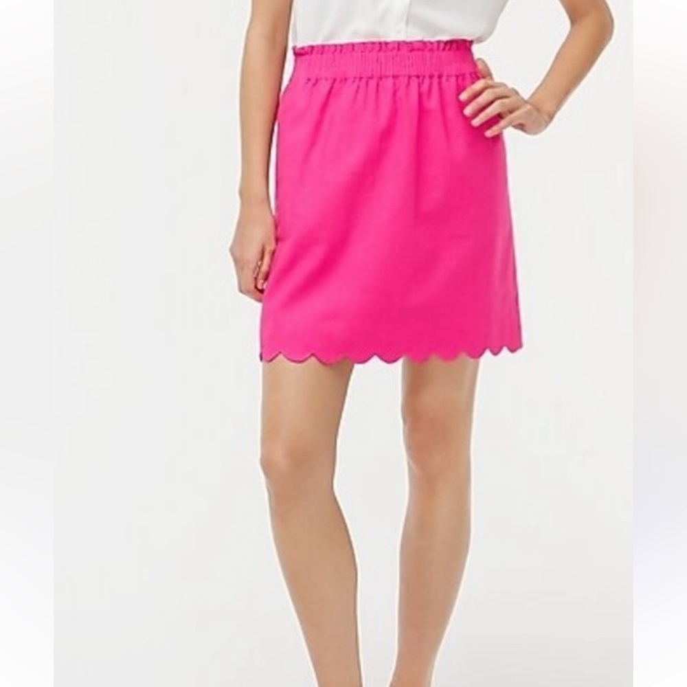 J Crew scalloped skirt
